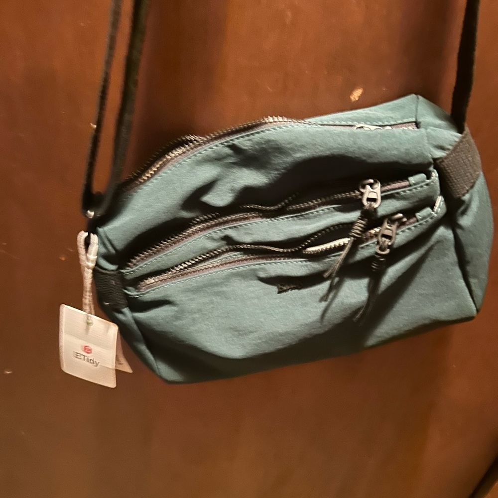 Trendy Teal Crossbody Bag by